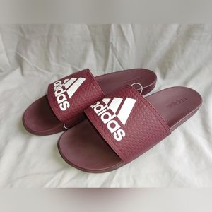 NWOT Men's Adidas Adilette Cloudfoam Comfort Slides, Size 17